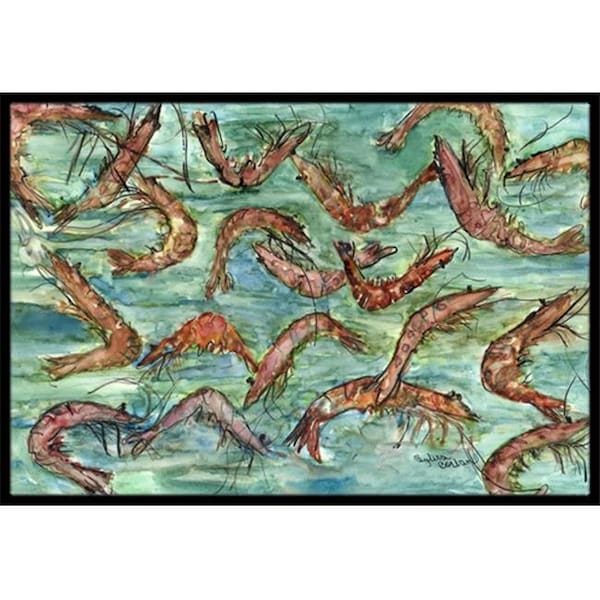 Carolines Treasures 8943MAT Catch Of Shrimp Indoor & Outdoor Mat; 18 x 27 in. 8943MAT - main